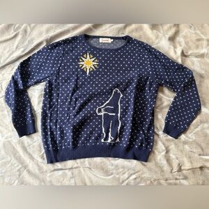 Louche polar bear North Star sweater size XL